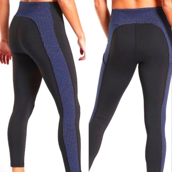 Athleta Stash Pocket Colorblock Ultimate 7/8 Tight Women's Leggings Size S - Picture 1 of 7